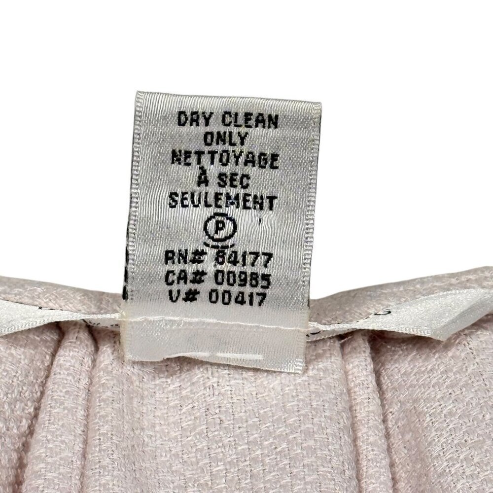 Diane Von Furstenberg Linen Wrap Dress Sz.8 Lilac Short Sleeve Minimalist Preppy - Picture 6 of 13